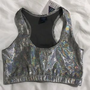 Crushin Holo Velvet Sportiva Bra Top - S